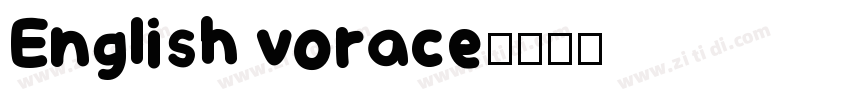 English vorace字体转换